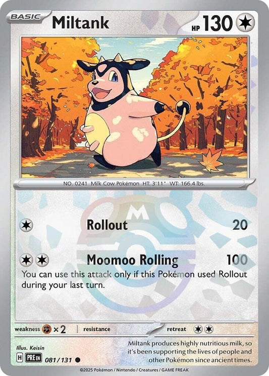 Miltank (Master Ball Pattern) 081/131 Common SV: Prismatic Evolutions NM