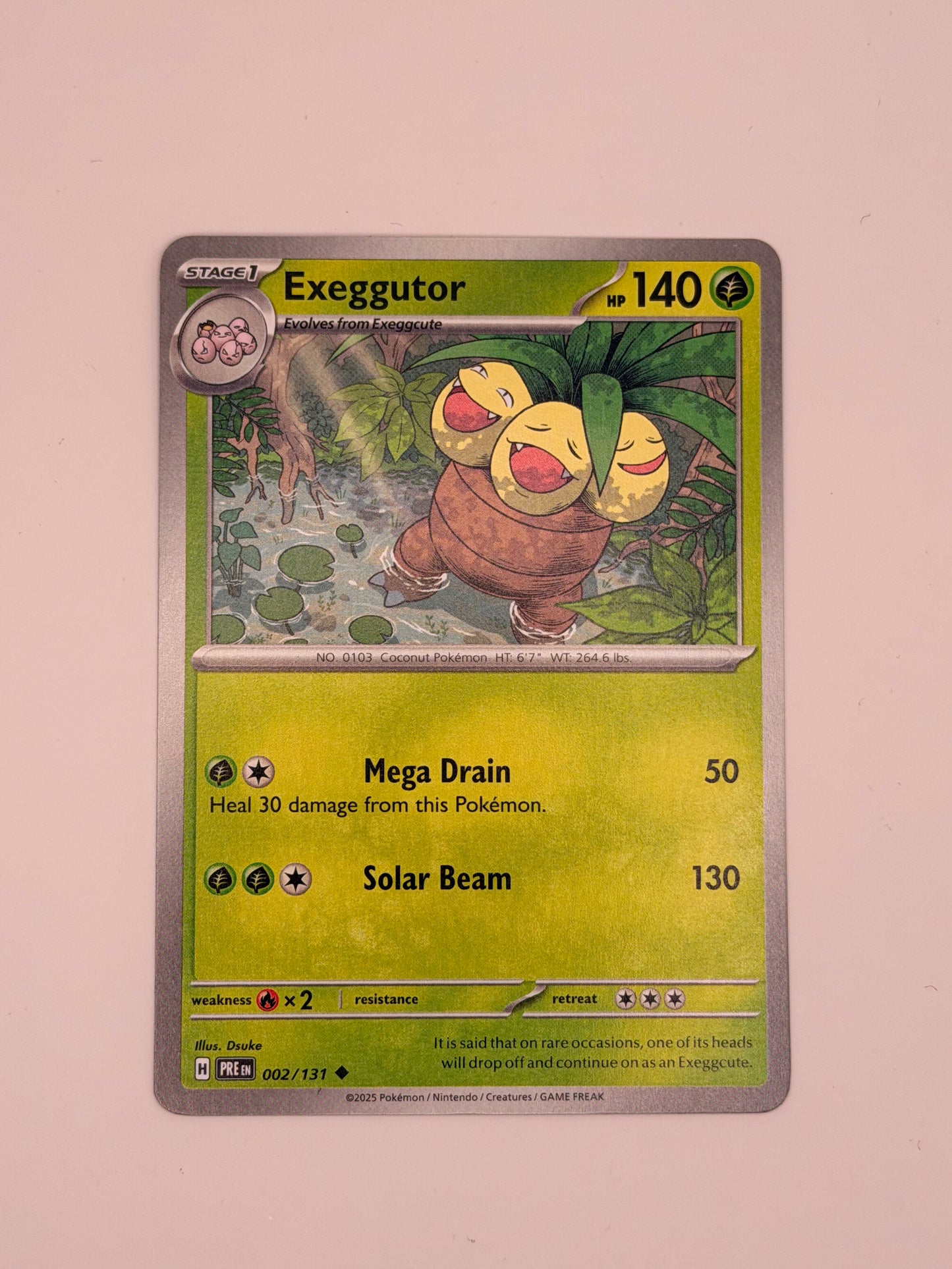 002-Exeggutor Non Holo
